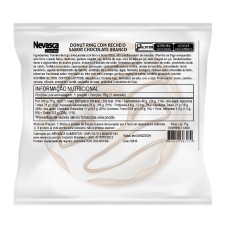 DONUT RING COM RECHEIO SABOR CHOCOLATE BRANCO 24 X 75 G