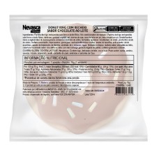 DONUT RING COM RECHEIO SABOR CHOCOLATE AO LEITE 24 X 75 G