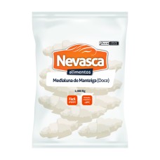 MEDIALUNA DE MANTEIGA (DOCE) NEVASCA 40 GR PC - 1,00 KG