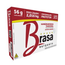 HAMBURGUER BRASA SABOR PICANHA 56 GR 36 UND - BRASA BURGUERS